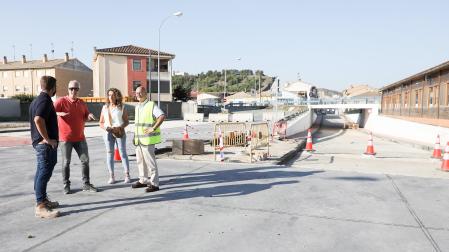 Obras en Caparroso, uno de los muchos ayuntamientos beneficiados con las subvenciones nominativas