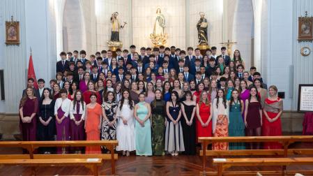 Imagen de los alumnos que este curso finalizarán sus estudios en el Colegio Jesuitas de Tudela