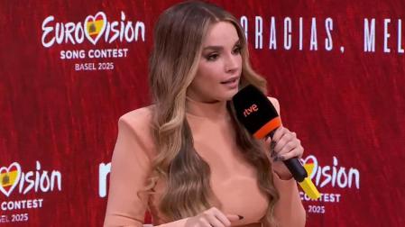 Melody, en su primera aparición pública tras el festival de Eurovisión