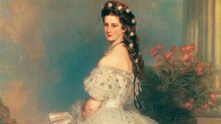Retrato de la emperatriz Elisabeth de Franz Xaver Winterhalter, conocida como Sisí.