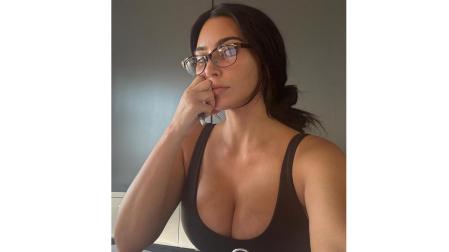 Kim Kardashian durante una clase en la facultad de Derecho