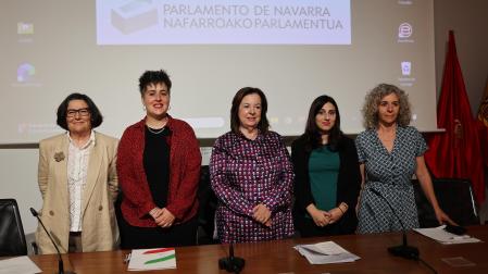 Ponentes de la jornada del Consejo Escolar de Navarra sobre prevención del bullying.
