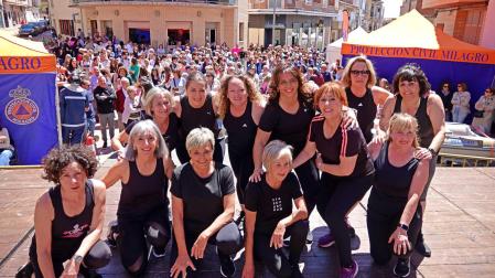 El grupo de la Asociación de Mujeres La Cereza de Milagro ofreció una exhibición de Body-Tonic