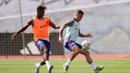 Entrenamiento de la Selección Española de Fútbol previo a la Final Four de UEFA Nations League 2024/25