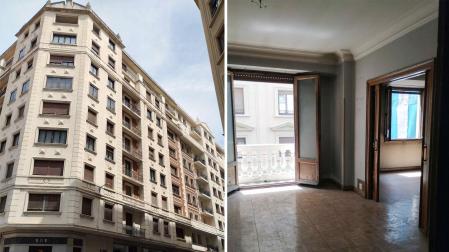 Vivienda en la calle Iturralde y Suit que sale a subasta