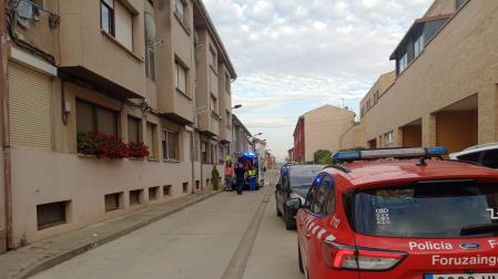 Policía Foral y asistencias sanitarias, en el lugar del atropello