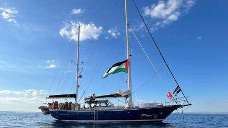 El buque 'Madleen'de la Coalición de la Flotilla de la Libertad