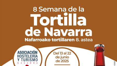 Cartel de la octava Semana de la Tortilla de Navarra