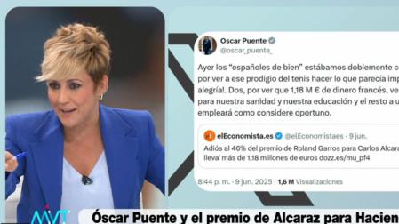 Cristina Pardo, en el programa Más vale tarde