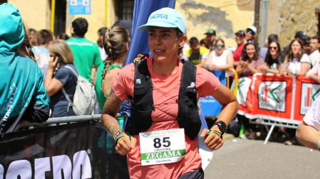 Cristina Santurino, en una foto publicada en su perfil de Instagram de su reciente participación en el maratón de montaña Zegama-Aizkorri