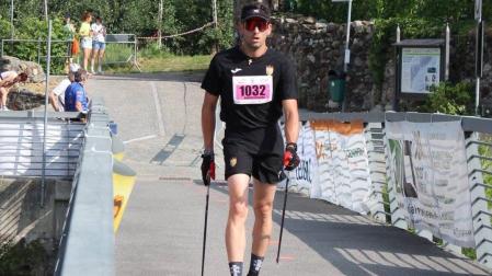 Pedro Romero, bicampeón de Europa, en el campeonato de Europa celebrado en Tirano (Italia) este fin de semana.