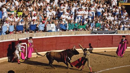 Imagen de una de las corridas de la feria taurina de Tafalla del año pasado
