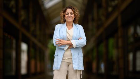 Beatriz Álvarez Mesa dio la pasada semana una conferencia en el Iruña Park para Deporte y Sociedad.