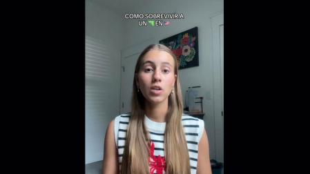 Martina Torralbo ha subido un vídeo a su cuenta de TikTok titulándolo 'Cómo sobrevivir a un tiroteo en un High School'