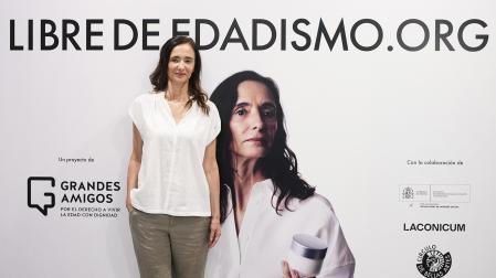 La actriz Ana Torrent durante la presentación de la campaña de la que es protagonista 'Libre edadismo' /
