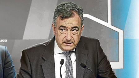 Aitor Esteban, presidente del EBB, en una comparecencia en el Parlamento vasco /