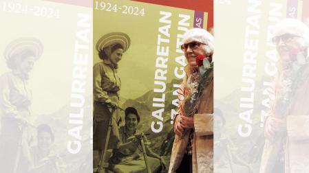 Fotos del homenaje a las montañeras en el Planetario de Pamplona.