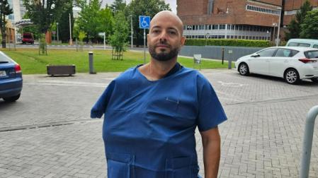 Mario Javier Quiroga, herido en el primer encierro de San Fermín 2025