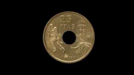Moneda conmemorativa de Navarra acuñada en 1999