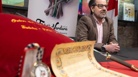 Emilio Garrido Sáez, en una presentación de actividades de la Orden del Volatín