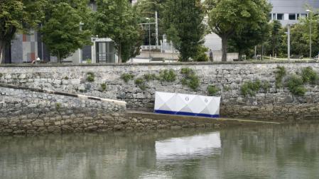 La zona del río Urumea donde ha sido hallado el cuerpo