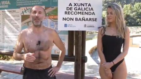 El alcalde de Ourense Gonzalo Pérez Jácome y Noa Rouco, concejala de Festejos