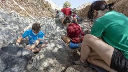 Trabajos en el yacimiento de Torrelara