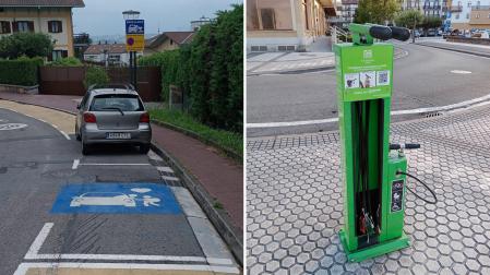 Dos imágenes de Hondarribia con ideas sencillas que se podrían trasladar a Pamplona