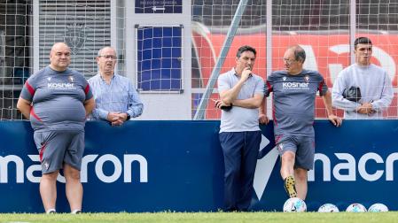 Cata, Braulio y Andrés Fernández, en la sesión del pasado jueves