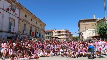 Foto del cohete de las fiestas de Arguedas 2025./