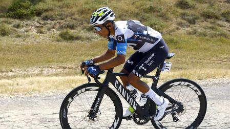 Nairo Quintana, en la primera etapa de Burgos.