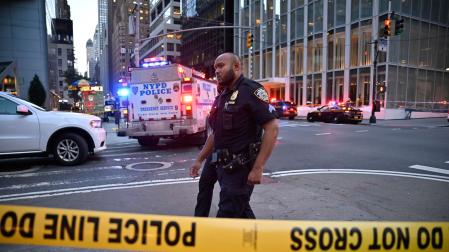 Imagen de archivo de unos agentes de policía de la ciudad de Nueva York