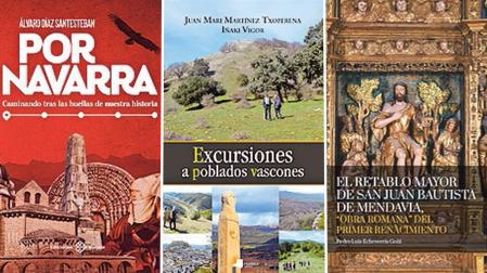Portadas de los tres libros recomendados por Román Felones