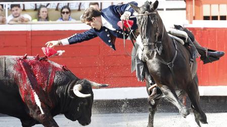 Guillermo Hermoso de Mendoza, en la corrida de este miércoles en Bilbao