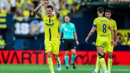 Rafa Marín celebra su tanto frente al Girona