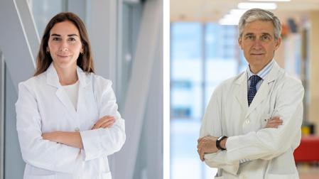 La Dra. Cristina Abascal y el Dr. Jesús Barrio, oftalmólogos de la Clínica Universidad de Navarra