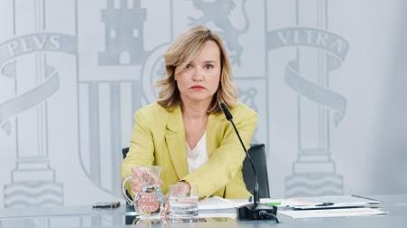 La ministra Portavoz, Pilar Alegría, durante una rueda de prensa posterior a la reunión del Consejo de Ministros
