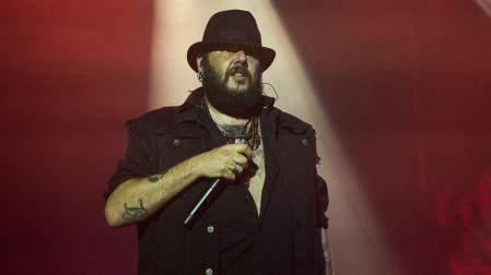 Kutxi Romero, el 1 de julio de 2023, en el concierto de Marea en el Navarra Arena.