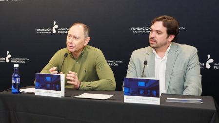 José Ángel Andrés y Fermín Lorente, en la presentación /