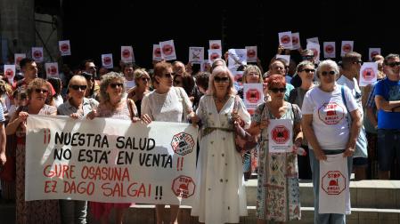 Protesta ciudadana el 19 de julio en Viana contra la planta de biometano proyectada en esta localidad, una de las tres previstas en Tierra Estella.