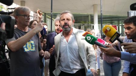 El expresidente del FC Barcelona Sandro Rosell sale de declarar como investigado ante la instructora del 'caso Negreira'