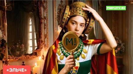 Una bella dama de Elche mirándose en el espejo es la imagen elegida por Match TV para mostrar al próximo rival liguero de Osasuna /