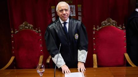 El presidente del Tribunal Superior de Justicia de Navarra (TSJN), Julián Huarte, en la apertura del año judicial /