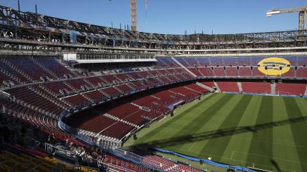 Vista de las obras del Spotify Camp Nou de este marte,s 23 de septiembre /