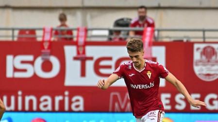 Antxon Jaso en un partido con el Real Murcia la pasada temporada