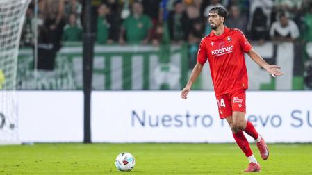 Alejandro Catena, en el partido de Osasuna contra el Betis