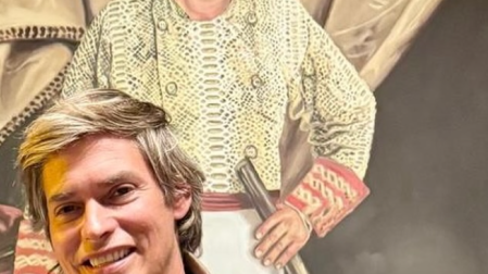 El cantante y actor venezolano Carlos Baute, en el restaurante El Huerto de Floren Domezain