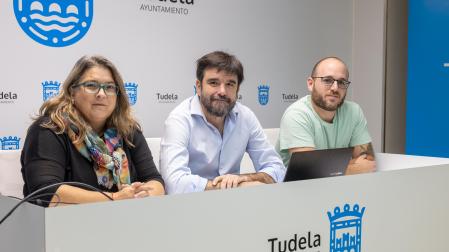 Desde la izda., Olga Risueño, Eneko Larrarte y Alberto Lajusticia