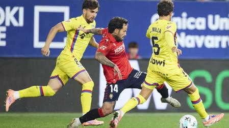 Rubén García, en el partido Osasuna-Getafe