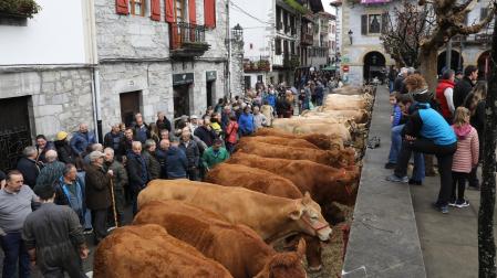 Instantánea de las ferias de Lesaka del año pasado.